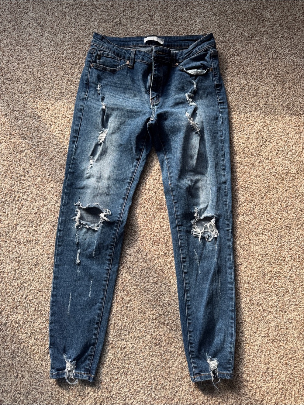 KanCan Ripped Indigo Skinny Jeans